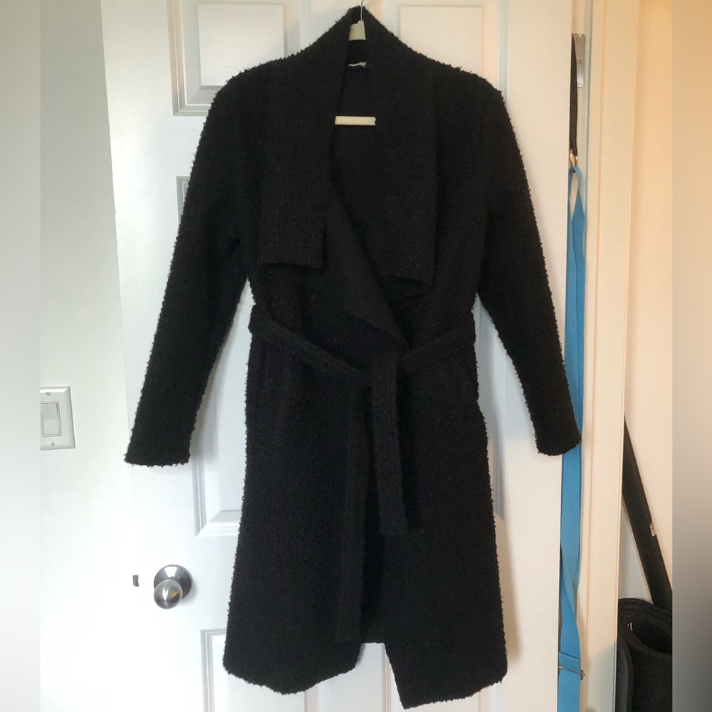 Waterfall wrap coat